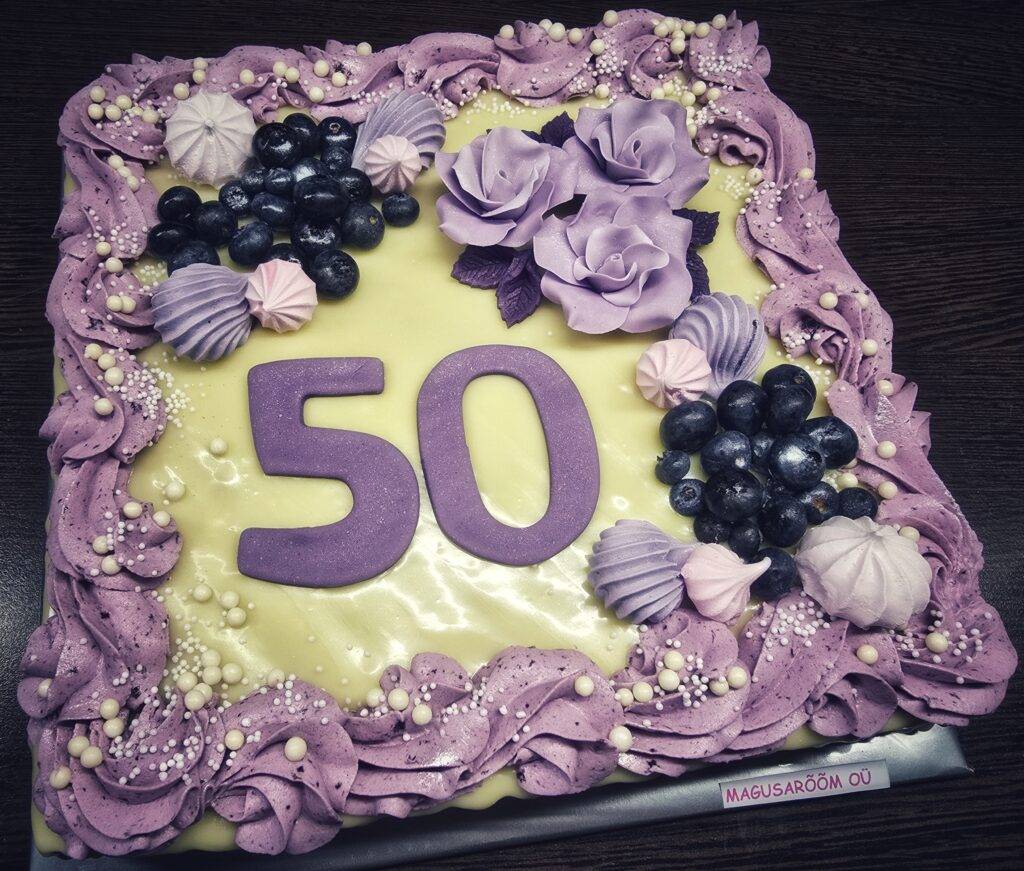 Juubelitort numbriga 50